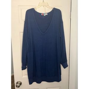 Free People FPBeach Long Sleeve V-Neck Dress